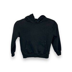 H&M Kids Black Fleece Lined Hoodie Cotton/Polyester Size 5T/6
